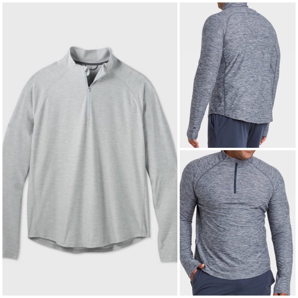NWOT! All in motion gray cozy 1/4 zip pullover